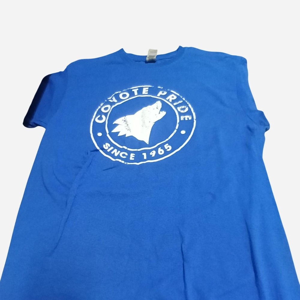 Blue coyote shirt